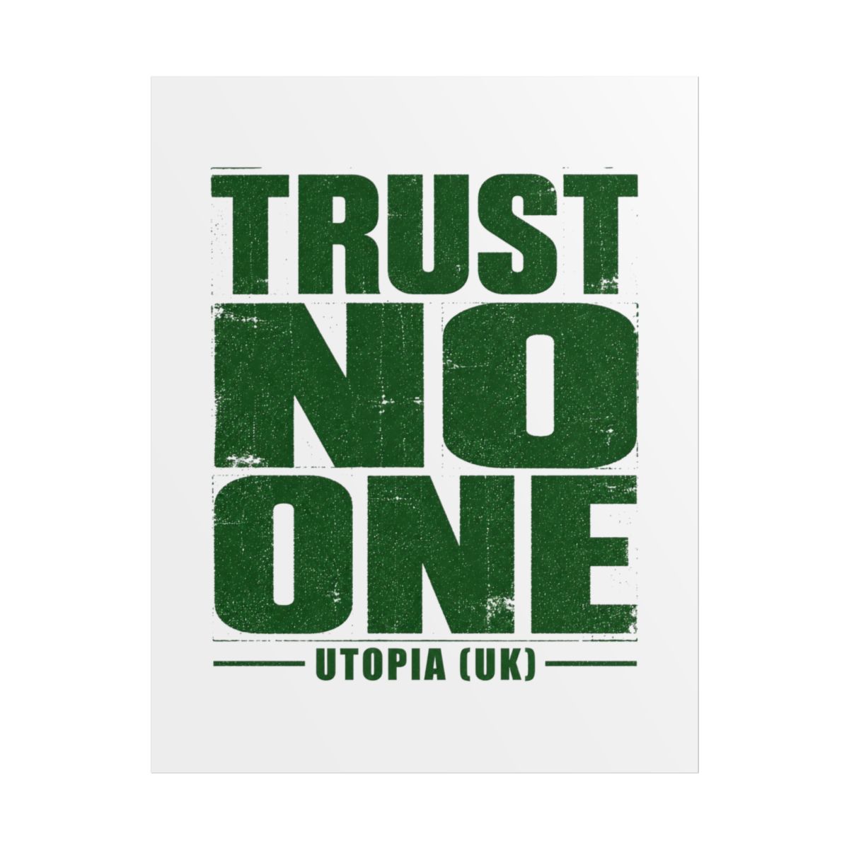 Utopia (UK) "Trust No One" Poster - alternate angle 1, merchandise